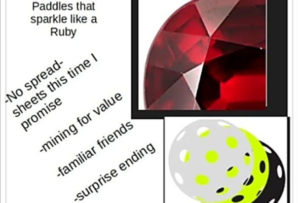 Pickleball paddles like the Six Zero Ruby / 6.0