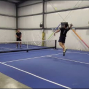 FULL OVERHEAD SMASH TO THE CALF MUSCLE And CANKLE (TWICE!) Pickleball Hi...