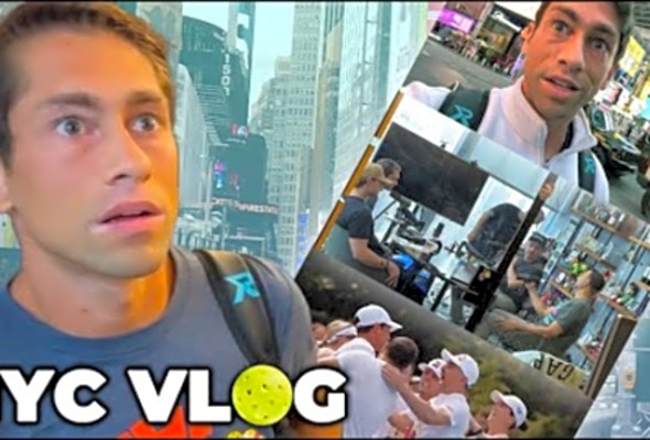 My FIRST VLOG - Pickleball Pros INVADE NYC