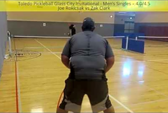 Toledo Pickleball Glass City Invitational - MS Bronze Medal 4.0/4.5 Joe Rokicsak vs Zak Clark