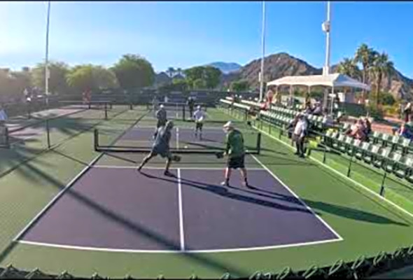 First Round Doubles Match - Indian Wells USA National Pickleball Championships.