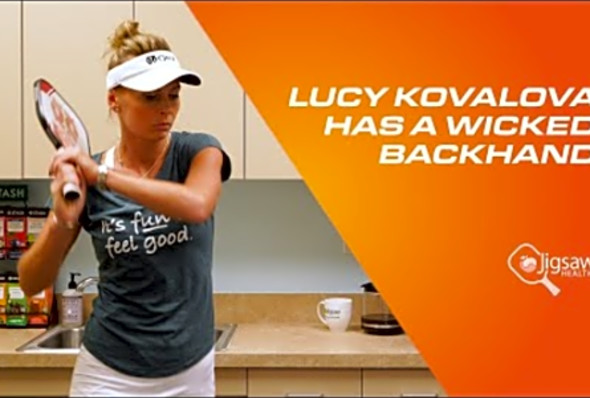 Lucy Kovalova Has A Wicked Backhand - We Love Pickleball, Too