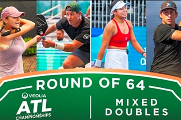 Erokhina/Hewett v Parker/Navratil at the Veolia Atlanta Pickleball Championships