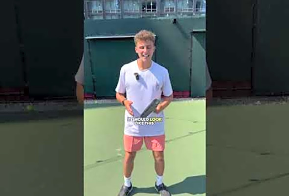 How To Hit a Screwball Serve! #pickleballtips #pickleball #shorts