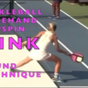 PICKLEBALL FOREHAND TOPSPIN DINK - Example of a Sound Technique