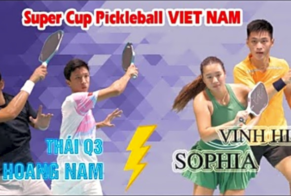 Kch Tnh Trn Pickleball L Hong Nam, Thi Qun 3 vs Vinh Hin, Sophia Hunh Trn