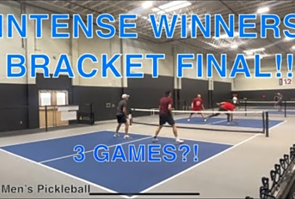 5.0 Mens Doubles Pickleball - Dave Hall &amp; Chris Williams vs Rob Brandt &amp; Nate Reeve (Winners Final)