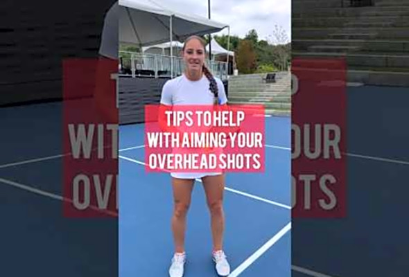 Where are you aiming your paddle during an overhead? #pickleball #pickleballtips #pickleballaddict