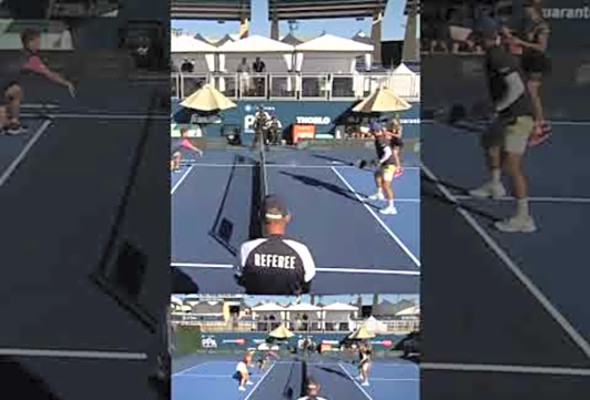 When You Hit By Two No. 1 Seeds #shorts #pickleball