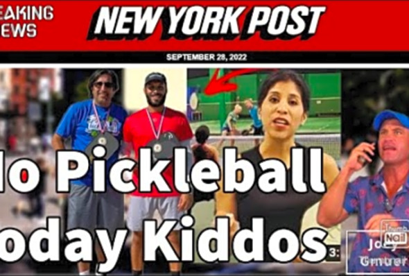 BREAKING NEWS: Children Blocked From Playing Pickleball in Public Park - NY POST Article
