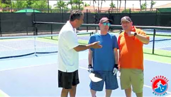 Pickle brothers vs Tan Man Pickleball singles match