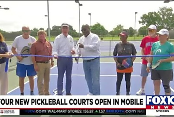 Four new pickleball courts open in Mobile