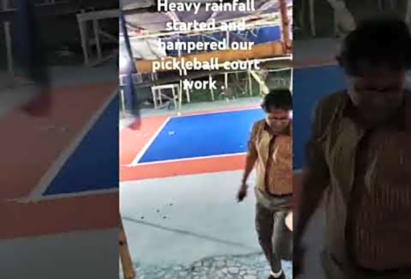 making of pickleball court.#sportsnews #sports #pickleball #trending #trendingreels #trendingshorts