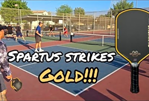 Rotating Round Robin 9 Players Pickleball Tournament // Spartus Olympus paddle // DUPR CAPA APP