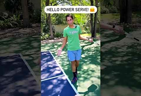 Pickleball spin serve banned try this power serve!