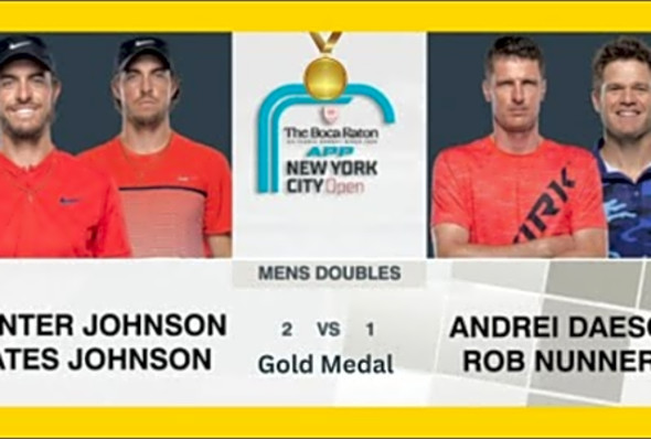 Mens Double Gold Medal - 2023 NYC Open - Johnson Twins vs Daescu/Nunnery - Pickleball Highlights