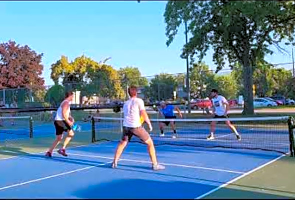 Hyper-Aggressive Pickleball Highlights Professional Pickleball Players vs Rec Players SHORT VERSION