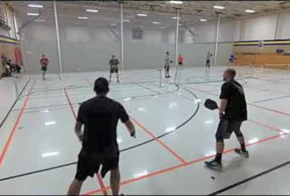 Week 7 Game 1 Winter 2017 Pickleball Ladder League