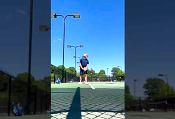 Testing a new #pickleball serve