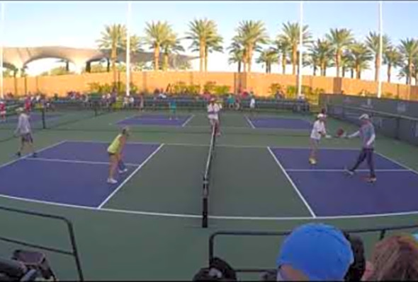 2018 Pickleball Nationals at Indian Wells MXD 3.5 50 Finals Game1