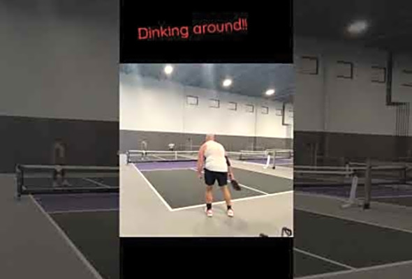 How to cross a dink in pickleball.