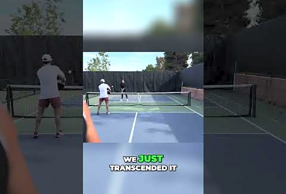 Pickleball Goes Pro! Amazing Volley Seen Up Close!