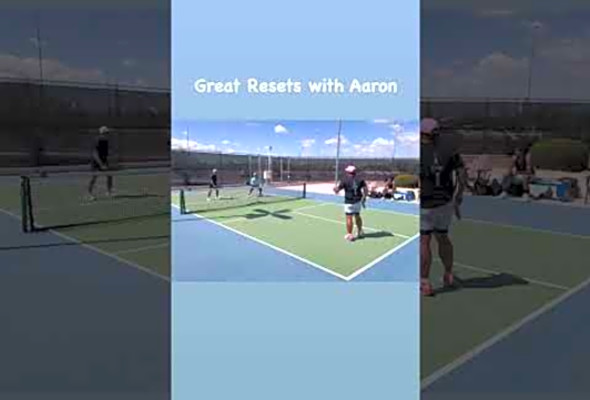 Great resets with Aaron #pickleball #Highlights #Sports #Fun #Action