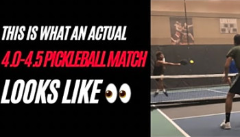 THIS is what a PICKLEBALL MATCH looks like at a 4.0-4.5 SKILL LEVEL