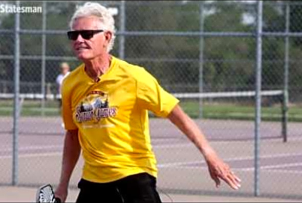 Life after tennis is pickleball! Dick Johnson brings home gold medals in Senior Games