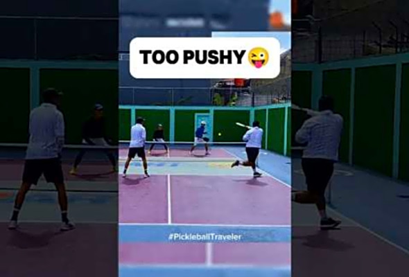 TOO PUSHY! BE PATIENT #pickleball #shorts #viral