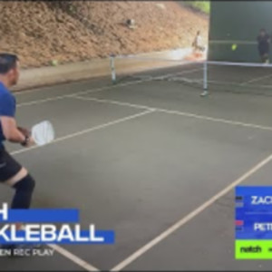 Pickleball Men&#039;s Doubles Rec Play feat. Pete/Alex vs Zach/Isiah
