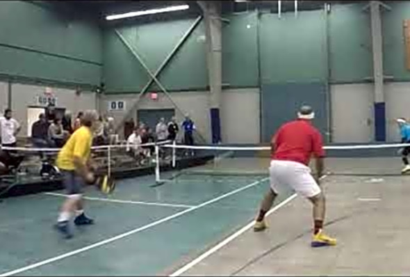Slow-mo Backhand Pickleball Smash