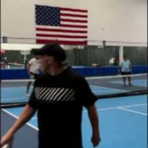 Tamahock or wrist watch shot , angled put away shot #pickleball full mat...