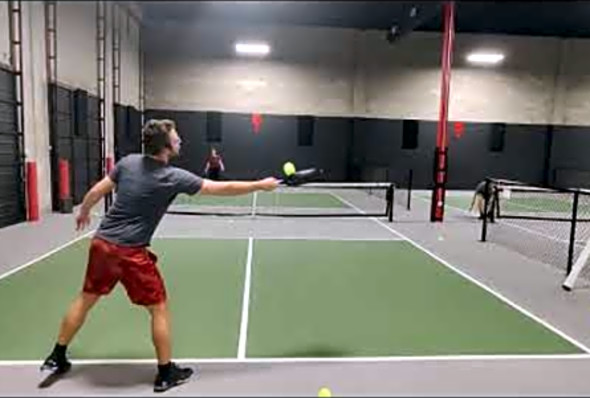 Pickleball Beginner Massively Improves Ground Strokes in Second Lesson with a Professional