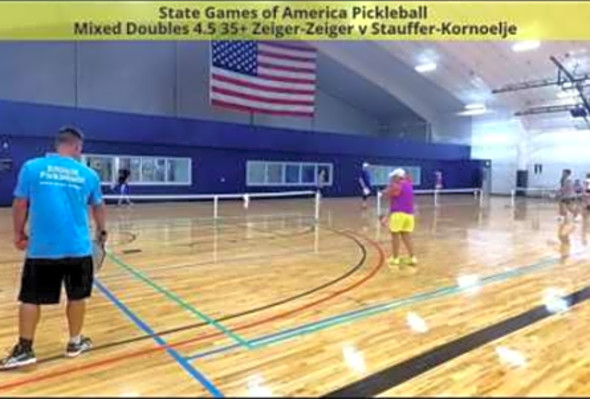 SGA Pickleball Mixed Doubles 4.5 35 Zeiger-Zeiger v Stauffer-Kornoelje