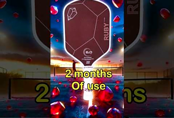 6.0 Ruby Review After 2 Months! six zero pickleball paddle #pickleball #pickleballpaddle