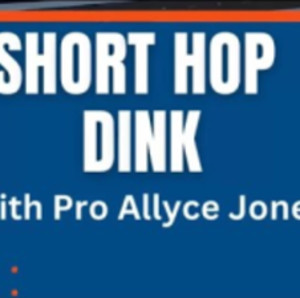 How to do a Short Hop Dink with pickleball pro Allyce Jones! #pickleroll...