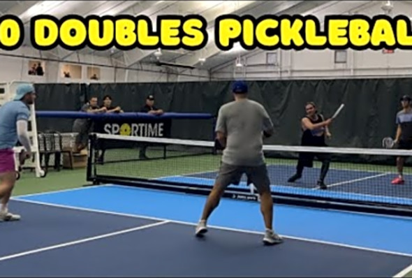 1.0 Mens Doubles Pickleball Tournament - Matt &amp; Hudson vs Rob &amp; Eric - Sportime Port Washington