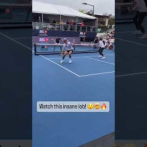 Can you hit a lob like this? Pickeleball lobbing.
