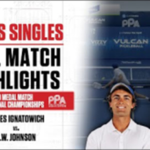 2023 PPA Indoor National Championships Men&#039;s Singles Gold Medal - James ...