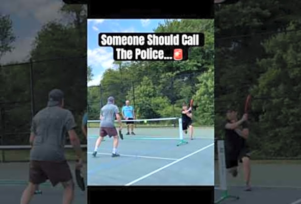 Someone Should Call The Police! #pickleball #fyp #viral #shorts #reels #tbt