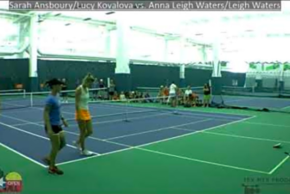 2018 TEXAS OPEN PICKLEBALL CHAMPIONSHIPS OPEN WOMENS DOUBLES LEIGH WATERS ANNA LEIGH WATERS LUCY KOV