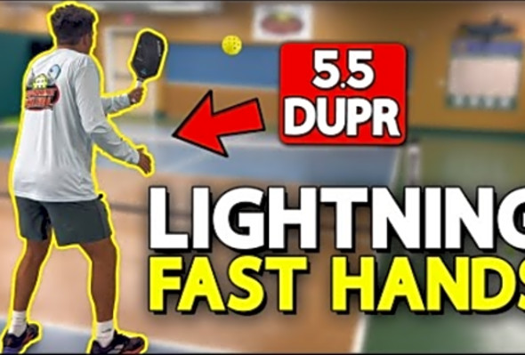 How I got SUPER FAST HANDS in Pickleball (5.5 DUPR)