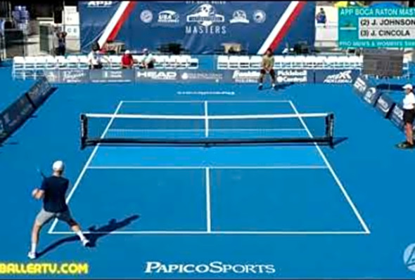 Top 10 Pickleball Shot by John Cincola at 2022 APP Boca Raton Masters Pro Men&#039;s Singles