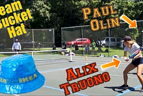 Team Gamma v Team Bucket Hat Alix Truong &amp; Paul Olin v David Richardson &amp; McNally Pickleball Tourney