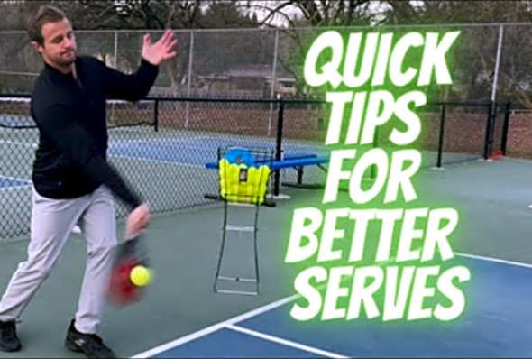 Quick Tips for Better Serves in Pickleball