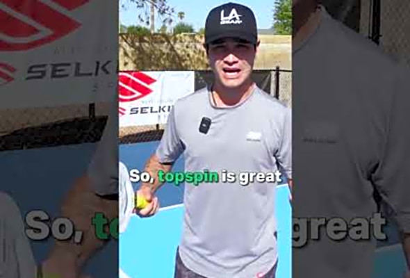 Play like a PRO and use TOPSPIN #pickleball #topspin