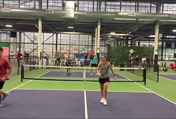 #100 Mixed Doubles Pickleball - Lucky Shots Summer Send Off Tournament game 1