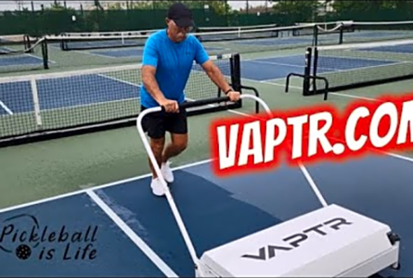 Amazing VAPTR Removes Water From a Pickleball Court FAST!