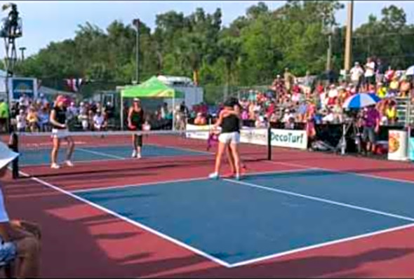Final Point - Women&#039;s Doubles Pro Gold Medal Match at US Open Pickleball Championships 2016